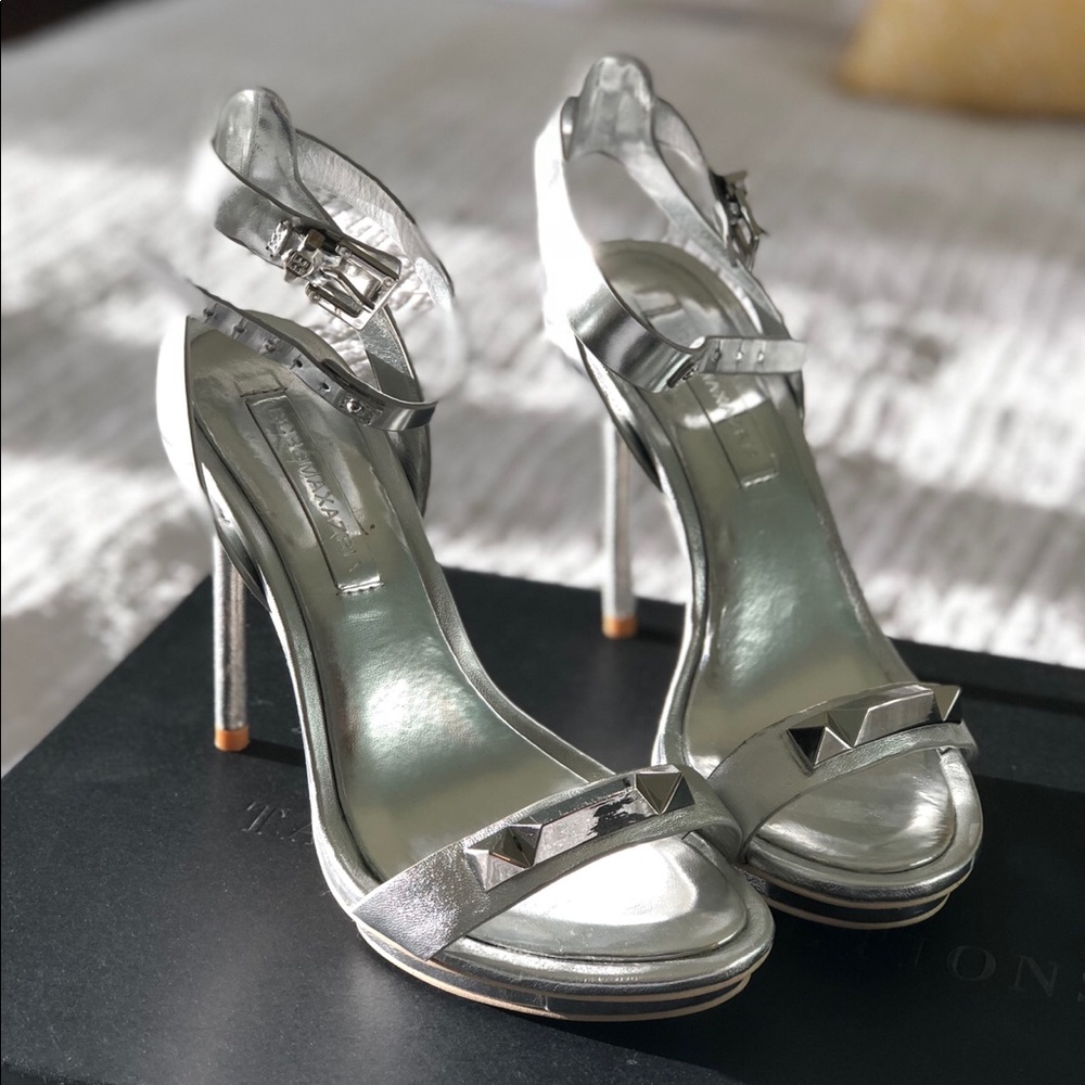 BCBG Max Azria Freesia Studded High-Heel Sandal
